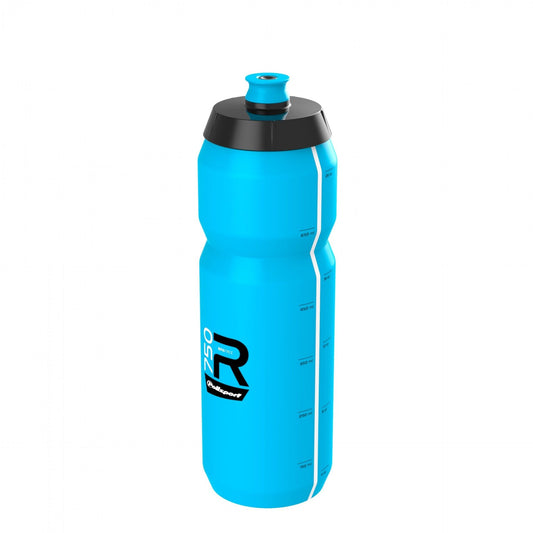 WATER BOTTLE, SENSATIONAL - wide mouth - easy squeeze HIGH FLOW, LIGHTWEIGHT SPORT BOTTLE 750ML BLUE Screw-On Cap Professional type - Quality Polisport product