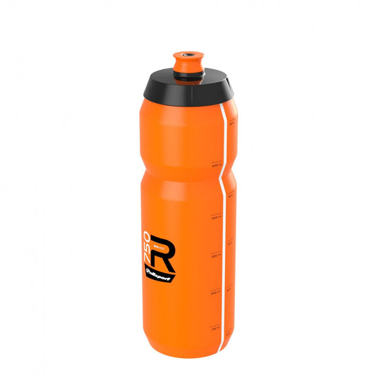 WATER BOTTLE, SENSATIONAL - wide mouth - easy squeeze HIGH FLOW, LIGHTWEIGHT SPORT BOTTLE 750ML ORANGE Screw-On Cap Professional type - Quality Polisport product