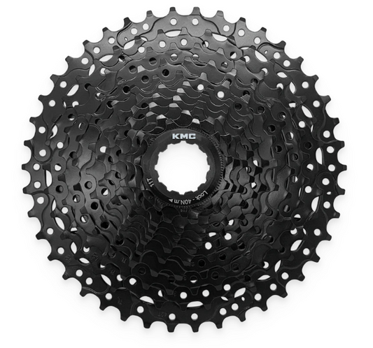 CASSETTE - 11 Speed, 11-42T, ED Black,  Quality KMC product,  Made In Taiwan (Hardened Steel)