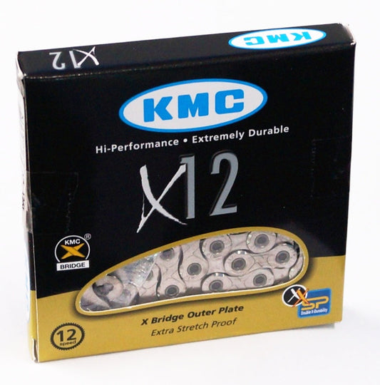 CHAIN - 12 Speed - KMC X12 - 126L - SILVER - X-Series - w/Connect Link