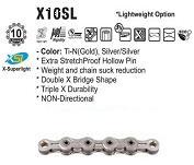 CHAIN - 10 Speed - KMC X10SL - 116L - SILVER - X-Superlight - w/Connect Link