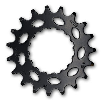 Drive Sprocket (Front) Bosch Gen2, 1/2 x 11/128" x 19T, cr-moly, black, for E-Bike Quality KMC product - Direct Mount
