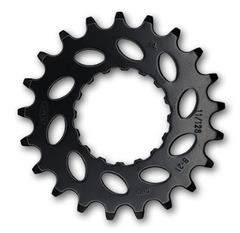 Drive Sprocket (Front) Bosch Gen2, 1/2 x 11/128" x 21T, cr-moly, black, for E-Bike. Quality KMC product - Direct Mount