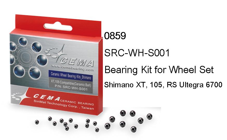 Ceramic Bearing Kit for wheel set, Shimano (XT,105,R5,RS Ultegra 6700) Mod.SRC-WH-S001, Quality Cema product