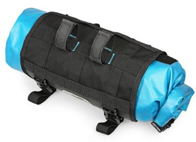 SAHOO Bike Packing Handlebar Roll Bag , Blue/Black. 7L water proof L10,H15,W15cm velcro attach.