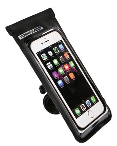 SAHOO , Universal Smart Phone Holder, Handlebar Mount, ziplock closure, 100% waterproof 21x10.5x1.5cm