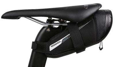 SAHOO Cargo/saddle wedge bag 0.8L water resistant zipper /ext bottom L 20.5/H7-12/W6.5cm , two internal pockets. velcro strap attachment