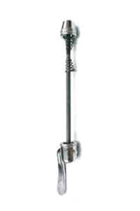SKEWER Front, 128mm, Q/R, Steel, SILVER (NOT to be used with Disc brake bicycles)