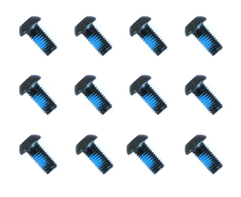 BOLTS M5 x 10mm, T25 Torx, for Disc Rotor, with Lock Tite, BLACK (Bag 12)