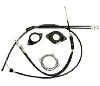 GYRO II ROTOR - Complete Set, 28.6 Diameter, BLACK/SILVER (UPPER A:230mm B:150mm C:150mm, LOWER A:730mm B:200mm)