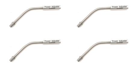 CABLE GUIDE - Flexible Angle Noodle, For V Brake, Stainless Steel, SILVER (Bag of 4)