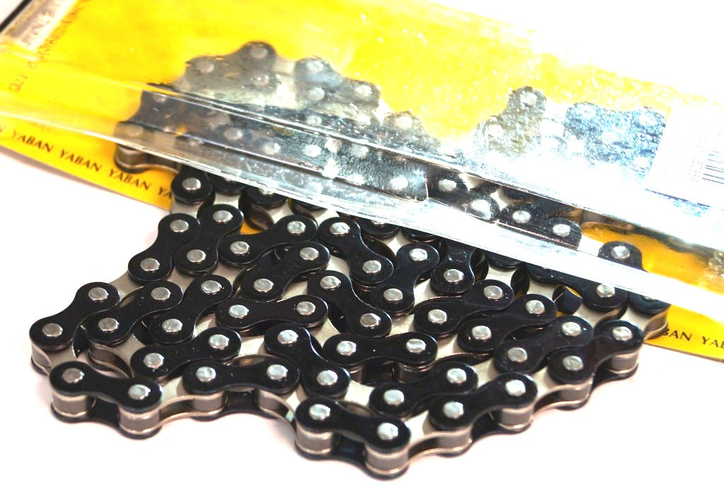 CHAIN  1/2 x 1/8 x 112L, Single Speed, Nickel, BLACK (YBN S-410)