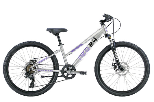 Neo Disc+ 24 7s Girls Brushed Alloy / Lavender / Black