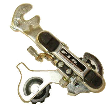 REAR DERAILLEUR - 6 Speed, Short Cage with Bracket SILVER