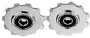 DERAILLEUR PULLEY, Jockey wheel, with Spacers, Sealed Bearings, Copper Bushings, Alloy, 10T (Set 2)