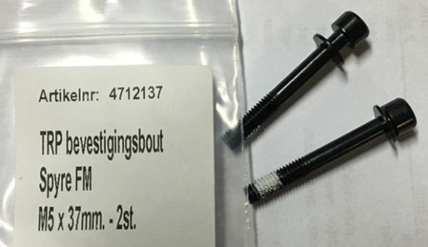 Mounting Bolt TRP Spyre / HYRD Flat Mount 37mm Mounting Bolt (Bag of 2)