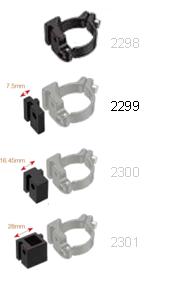 Extension 7.5mm - Clamp For Front Deraileur 34.9mm (Item 2298) M6 x 23 bolt