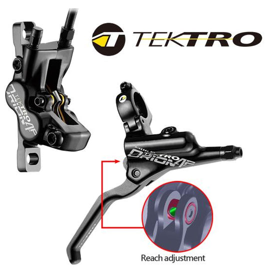 Hydraulic disc brake kit, TEKTRO, HD-M745F front, alloy caliper and lever,1900mm hose, w/o rotor, 4 piston