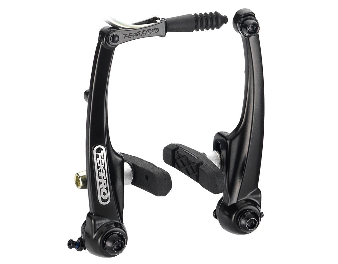 TEKTRO BRAKE - V-Brake (Sold Individually) L 110mm with 836.12 cartridge pads 63mm, Sand Blasted Black, Quality Tektro product in After market packaging