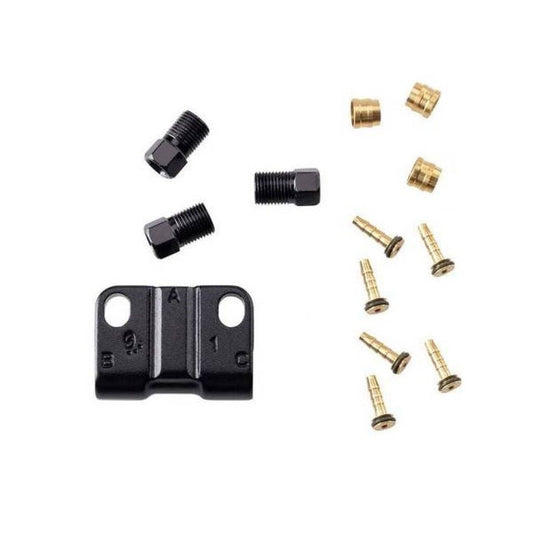 Tektro Hose connector kits for twin brake, w/ connectors (Splitter)