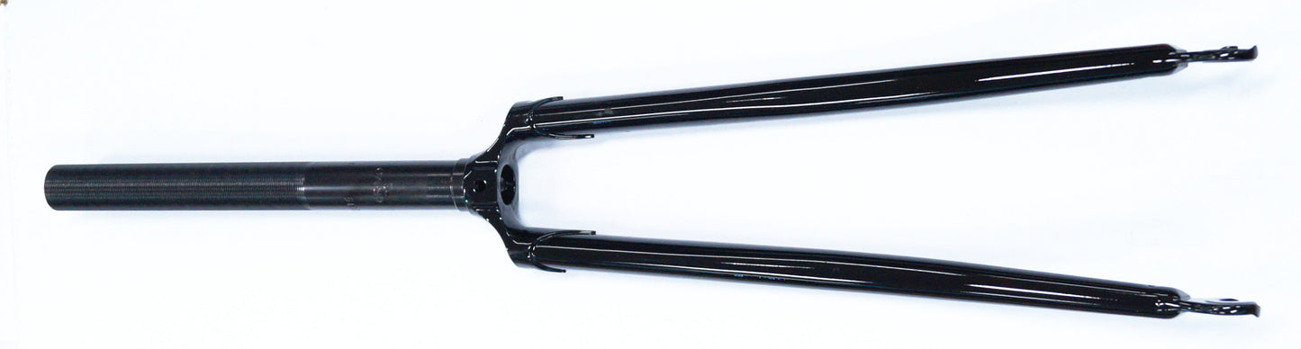 FORK 700, Threaded, 1" CroMo 240mm Steerer Black "High Quality Fork" (150mm Of Thread) & Brake Hole.