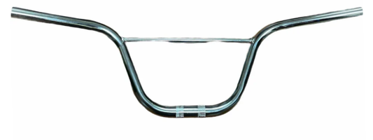 HANDLEBAR 22.2mm, 57cm Wide, 170mm Rise, BMX, Steel CP SILVER