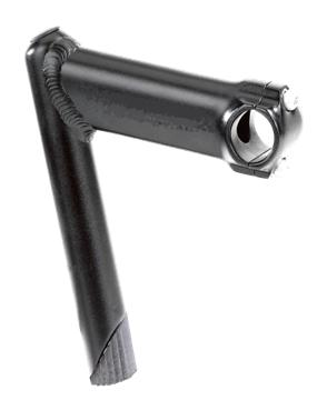 Quill Stem - 90mm Ext, 0 Degree, 160mm Height., 22.2mm Dia., 25.4mm BB, Black, 2 Bolt Front Plate