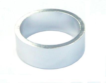 SPACER Alloy, 1 1/8 silver 12mm