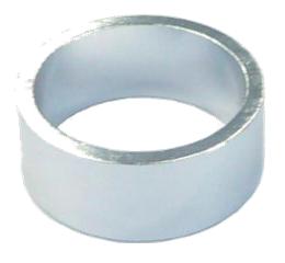 SPACER Alloy, 1 1/8 silver 15mm