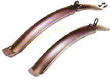 MUDGUARD SET. best suited to 24" - 26" Bikes. Suggested max tyre width 2.125" 26, Front & Rear, for V Brake, BLACK