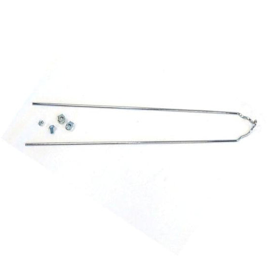 Stay, (for M/guard) steel, C.P. L400mm UNIVERSAL