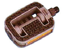 PEDALS 1/2" One pc PP for 20" bike, BLACK