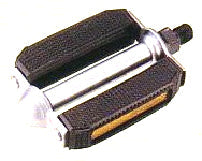 PEDALS 9/16" PVC Blocks, Steel, BLACK