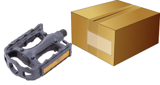 PEDALS 9/16" MTB one piece PP body , Box qty 10