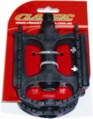 In WA only Pedals, MTB 9/16" axle, BLACK, PP, (toe clip attachable)