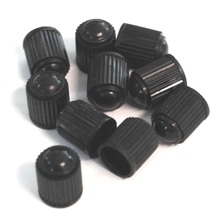VALVE CAP - American valve - black, pkt 10