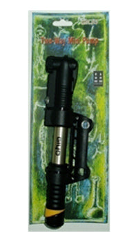 MINI PUMP High Pressure, 100 PSI, 2 way, w/gauge, A/v & F/v