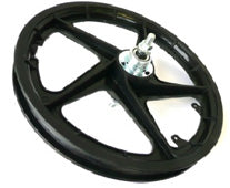 PLASTIC WHEEL 20" Rear, 110mm O.L.D Freewheel, BLACK