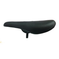 SADDLE BMX Pivotal, with Hollow Bolt, PP Plastic, Padded, BLACK