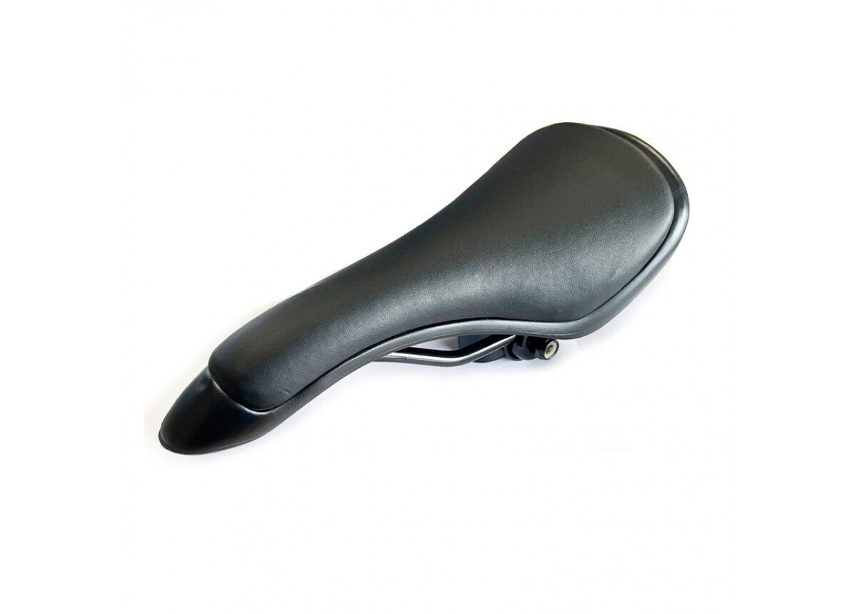 SADDLE BMX, No logo, 120mm x 265mm, Vinyl Top, BLACK, Quality Velo manufactured product