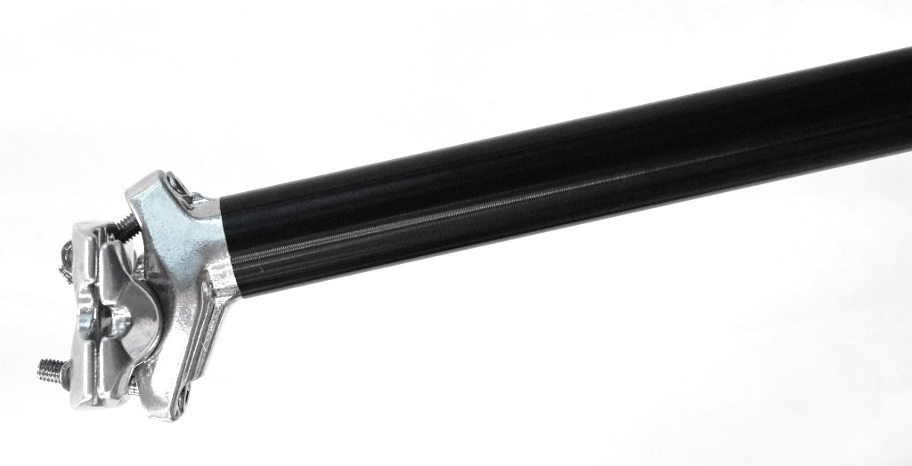 SeatPost, MICRO ADJUST Dual Bolt, 27.2 x 400mm, 12mm Offset, Alloy BLACK