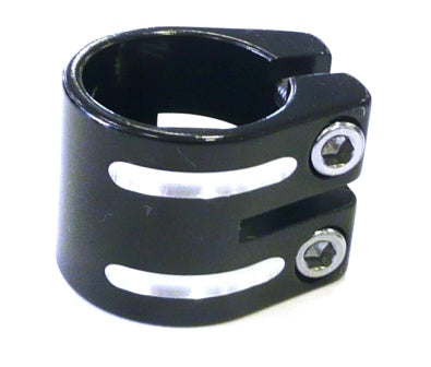 S/clamp 33.3mm BLACK no lip