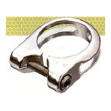 SEAT POST CLAMP 31.8 Alloy with Lip, SILVER