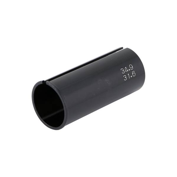 Seatpost sleeve or shim, Alloy, for 31.6mm post to fit 34.9mm L;60mm BLACK