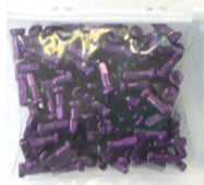 NIPPLES 14g Alloy, 12mm PURPLE (Gross)