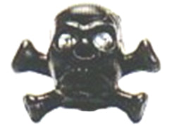 VALVE CAP SKULL BLACK NZ-KULO