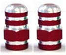 Valve Cap RED Alloy Nut