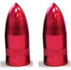 VALVE CAP - MISSILE red 2pce