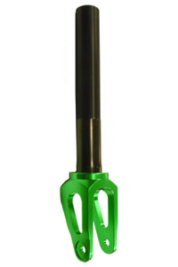 "Special Pricing" Scooter fork, Alloy, 1 1/8" x 190mm Steerer, 130mm threaded, GREEN