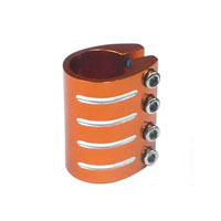 "Special Pricing" Quad clamp w/4 bolts 31.8 orange